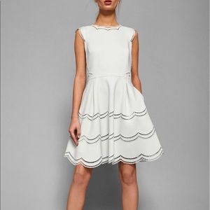 Ted Baker scalloped dress mint